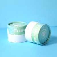 Tube en papier rond écologique imprimé sur mesure pour parfum solide, savon, poudre libre, crème pour le visage, emballage de produits de soin OEM ODM
