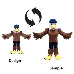 베스트 셀러 거대한 만화 동물 올빼미 독수리 마스코트 의상 사용자 정의 성인 코스프레 빅 블루 버드 마스코트 의상 - Product Image 5