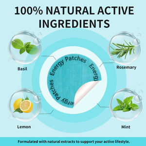 Custom Logo Energy <strong>Patch</strong> B12 <strong>Vitamin</strong> Boost Factory Natural Herbal Focus Sticker 8H Sustained Release For Adults - Product Image 5