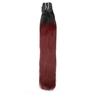 גל יופי 100% בתולה רמי שיער טבעי Wefts כל צבע כפול נמשך תוספות שיער ערב מכונה