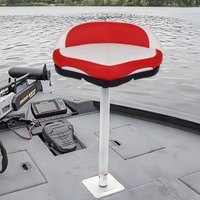 Chaise de pêche triangulaire marine, siège dédié à la pêche en bateau avec protection solaire extérieure, siège de pêche à la ligne à dégagement rapide