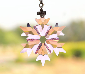 Adorno de Cristal de Lujo en Forma de Estrella, Colorido, con Diseño de Copo de Nieve, para Decoración del Hogar, Figura Navideña, Regalo - Product Image 2