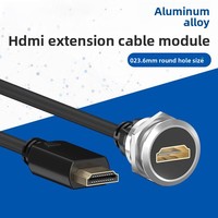 23,6mm Schottwandbuchse, weiblich, HD-Verlängerungskabel, 12V 1,5A, Zinklegierung für Wohnmobile, Camper, Marine & 86er Wandpaneele