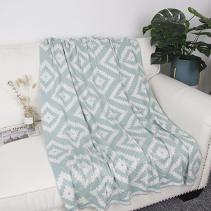 MACEVIA Coperta In Flanella Bohémien Azteca Con Nappe – Morbida E Accogliente, 127x152 Cm, Beige - 2