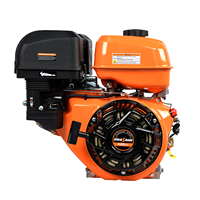 Prix bon marché 10.5kw monocylindre 458cc moteur à essence refroidi par air OHV GX200 moteur de machine à essence électrique/démarrage à rappel