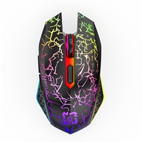 PT09 - Souris sans fil la plus vendue pour ordinateur portable de jeu, six boutons, capteur 1600 DPI, lumière respirante sept couleurs, double mode