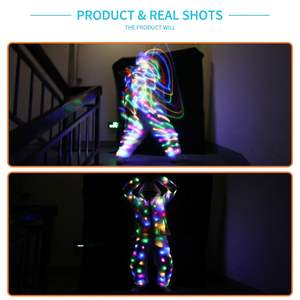 Gilet LED Luminoso per Performance Notturne, Accessori per Cantanti e Ballerini di Danza Moderna, Costumi Luminosi Estivi per Spettacoli - Product Image 5