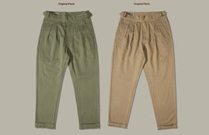 Pantalones Culottes Retro de Estilo Británico para <span class=keywords><strong>Hombre</strong></span>, Casuales, 100% Algodón, Anti-Pilling, Cierre Frontal con Cremallera, Corte Recto, Cintura Media, Estilo Vintage - Product Image 6