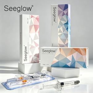 SEEGLOW Gel d'acide hyaluronique stérile pré-rempli 2cc pour <span class=keywords><strong>injection</strong></span> dermique, pour le contour des yeux, des lèvres et des joues - Product Image 4