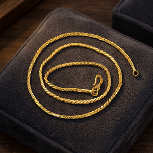 Wholesale 14K 18K 24K Micron Gold Plated Snake Link Chain Necklaces, Modern Chain Design, Snake Style Chain, Brass Fashion Chain - Product Image 4