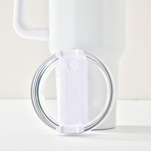 EE. UU. Almacén de doble pared de acero inoxidable blanco Sublimación 40oz Resplandor Vaso resplandor en la oscuridad <span class=keywords><strong>Coche</strong></span> Taza de café con asa - Product Image 4