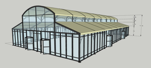 Carpa para eventos y fiestas de boda, tamaño personalizado, marco de aleación de aluminio, color negro - Product Image 3