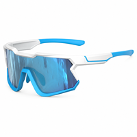 Lunettes de soleil sportives personnalisées avec logo, protection UV400, verres miroir, pour le cyclisme, la course à pied, le VTT et les sports de plein air