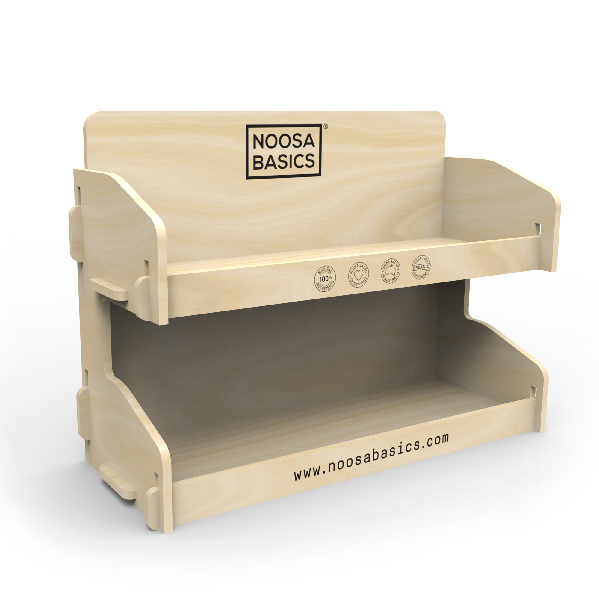 Dismountable Wooden Hand Cream Display Stand — view 2
