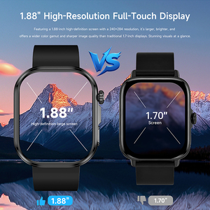 <span class=keywords><strong>Smartwatch</strong></span> GE52 <span class=keywords><strong>con</strong></span> <span class=keywords><strong>Cinturino</strong></span> <span class=keywords><strong>in</strong></span> <span class=keywords><strong>Acciaio</strong></span>, Pelle e Silicone, Monitoraggio della Salute, ECG, Fitness Tracker, Impermeabile, Orologio Sportivo Intelligente - Product Image 6