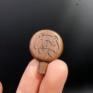 Wood Frying Pan Egg <b>Beads</b> For Jewelry Making Handmade Peach Wood <b>Loose</b> <b>Beads</b> Accessory Style 1 Style 2 - Product Image 3