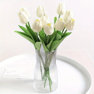 Tulipanes Artificiales de PU de Alta Calidad, Decoración Suave para el Hogar, Atmósfera Elegante, Accesorio de Fotografía, Ramo Elegante en China - Product Image 2
