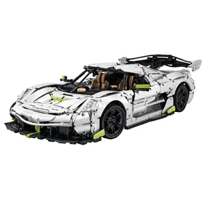 Cada C61048 MOC 1:8 Large Racing Cars Designer Static Technic Model Koenigsegg Sports Car Building Block Sets for Adults