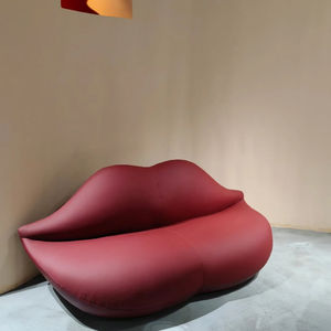 اثاث منزلي حديث بغرفتين - كنبة غرفة المعيشة - كرسي للاصدقاء - كنبة بشكل شكل قبلة و شفة حمراء ساخنة و مثيرة و ملتهبة - Product Image 5
