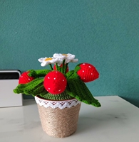 Vente en gros de pots à fruits en crochet élégants faits à la main et personnalisés pour plantes bonsaï, utilisation en voiture/à la maison, cadeaux de Pâques et de remise de diplôme