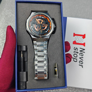 Reloj <span class=keywords><strong>de</strong></span> Pulsera Deportivo <span class=keywords><strong>de</strong></span> Lujo para Hombre, Diseño <span class=keywords><strong>de</strong></span> <span class=keywords><strong>Ruleta</strong></span> <span class=keywords><strong>de</strong></span> Coche Deportivo, Rotación <span class=keywords><strong>de</strong></span> 360 Grados, Cuarzo, Aleación <span class=keywords><strong>de</strong></span> Acero Inoxidable - Product Image 2