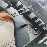 Barre de traction droite en acier multi-prise pour lat pulldown, poignée antidérapante pour entraînement du dos, accessoire de machine à câble pour la maison