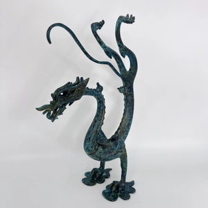 Artisanat en métal de <span class=keywords><strong>statue</strong></span> de dragon en bronze fait à la main avec signification propice pour le jardin de bureau - Product Image 5