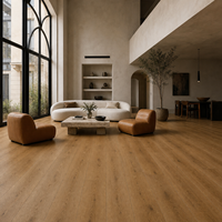 WYRAX Revêtement de sol en bois naturel SPC pour les espaces ouverts et la rénovation des sols