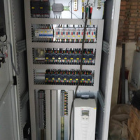 Tableau de distribution en acier inoxydable Modèle F13 90kW avec démarreur progressif 200-400A, armoire de commande électrique pour démarrage et arrêt de moteur