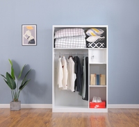 Armoire coulissante en acier avec miroir, impression personnalisée, pour chambre à coucher