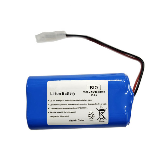 High Capacity Lithium Ion Battery Pack 18650 4S1P 14.8V 3300mAh with Flying Leads CE Certified 500 Cycles for Medical Products