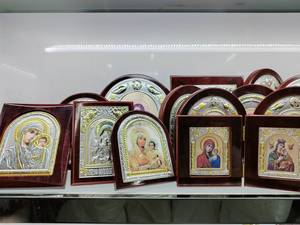 Icone Religiose Ortodosse della Sacra <span class=keywords><strong>Famiglia</strong></span>: Madre, <span class=keywords><strong>Padre</strong></span> e Bambino - Product Image 3