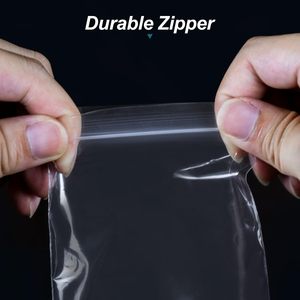 Paquete de 300 bolsas transparentes con cierre de cremallera de 3 x 4 pulgadas, bolsas de plástico resellables para almacenamiento de joyas, para relojes y gafas - Product Image 4