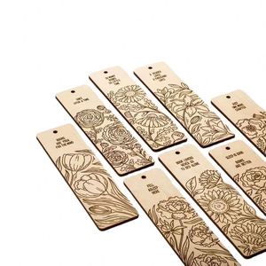 Wholesale Custom <b>Bookmark</b> Laser Engraving Wooden <b>Bookmarks</b> DIY Wood Crafts - Product Image 1