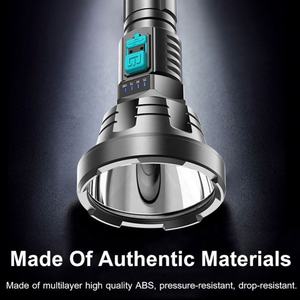 Супер мощный светодиодный фонарик перезаряжаемый ABS ручной фонарик ксенон дальнего действия Кемпинг Открытый приключенческий фонарик - Product Image 6