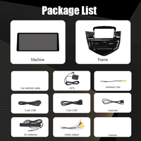 Cadre d'autoradio 12,3 pouces pour tableau de bord, pièces internes pour CHEVROLET Cruze 2009-2011 avec câble, panneau de cadre Android