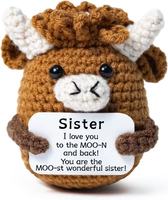 Positieve handgemaakte emotionele dieren emotionele eenhoorn ondersteunende positieve eenhoorn knuffels gehaakte eenhoorn