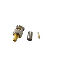 Câble coaxial RF de haute qualité 0-4 GHz, fil d'antenne électrique étanche, CCTV BNC, connecteur mâle à sertir RG59