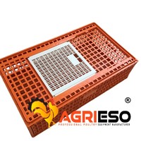 Caisse de transport en plastique pour volailles, boîte de manutention pour poulets de chair, poules pondeuses et poussins, solution d'équipement pour projets d'élevage de poulets vivants