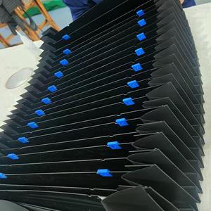 Couvercle anti-poussière CNC pliant en nylon noir couvercle de <span class=keywords><strong>soufflet</strong></span> d'<span class=keywords><strong>orgue</strong></span> en accordéon avec bouclier de protection en tissu de guidage pour organes - Product Image 4