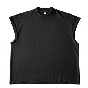 เสื้อกล้ามคอกลมผู้ชาย FIVE THREADS ทรงปกติ ผ้าแคนวาส ลำลอง ลายพิมพ์เรียบ ระบายอากาศได้ดี  โลโก้สั่งทำพิเศษด้านหน้า - Product Image 3