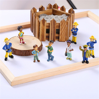 Vente en gros de 12 figurines d'action de dessin animé, pompier Sam, petites figurines d'action de dessin animé 3D, jouets pour enfants, cadeaux, ornements, dérivés d'animation