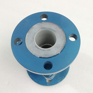 Válvula de bola con revestimiento de fluoropolímero de 1 pulgada con bridas, resistente a la corrosión para medios químicos - Product Image 2