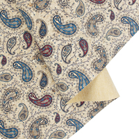 INFOCORK Tissu de liège en microfibre de feuilles de botanique verte nouvellement imprimé-Faux cuir synthétique durable | Vente en gros directe d'usine
