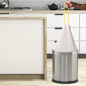 Bolsas de Basura con Cordón, Más Vendidas, de 8-13-20-30 Galones, Reciclables, de PE, Tamaños Personalizados para Pañales y <span class=keywords><strong>Tampones</strong></span>, Éxito en el Mercado de EE. UU./UE - Product Image 6