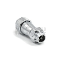 Connecteur d'aviation circulaire étanche WEIPU WF16 série 10 broches, prise femelle droite en métal pour montage sur panneau ZM, fiche de câble TE