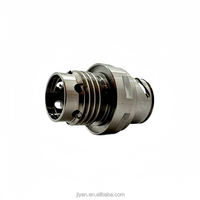 Mecanizado de conector de sensor de acero inoxidable de torneado CNC de precisión con interfaz roscada