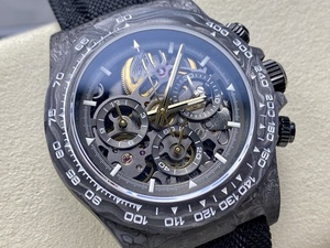 <b>Top</b>-quality luxurious carbon fiber hollow automatic watch, multi-functional men's waterproof watch, sapphire <b>crystal</b> - Product Image 2