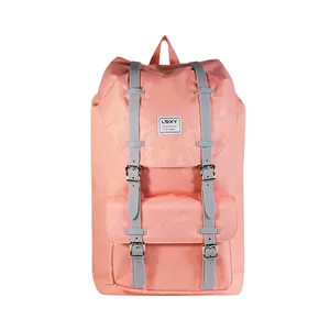 Teenager Girls Outdoor Backpack Pink Fashion Travel Backpack with Certifications BSCI/Sedex Custom Design Logo OEM/ODM