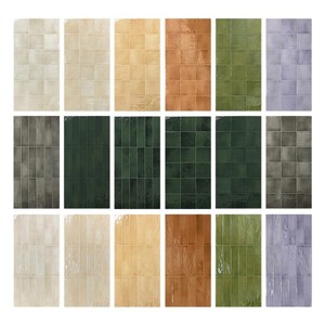 Carreaux de céramique 400x800 chinois classique couleur crème dégradé Plaid antidérapant intérieur mur et sol pour salle de bain - Product Image 5